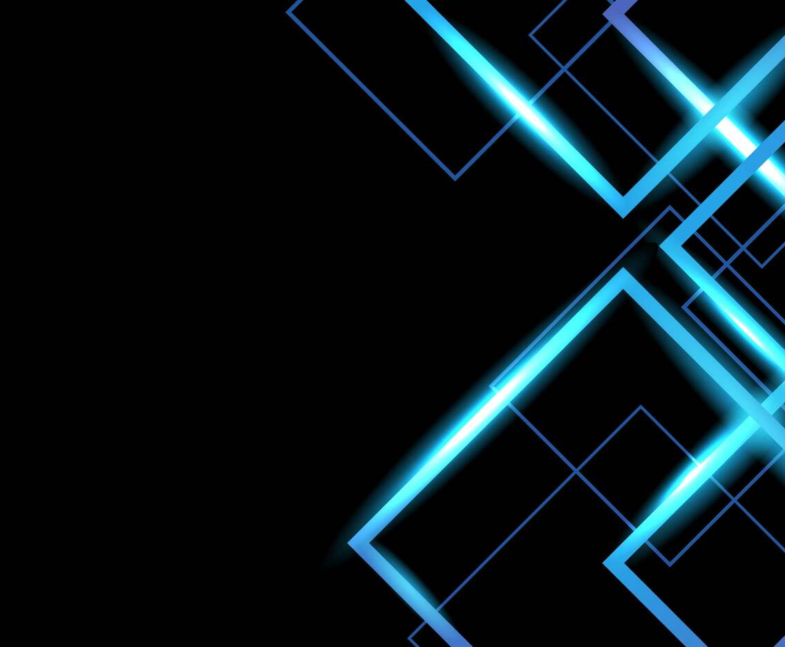 Geometric Blue Neon Background