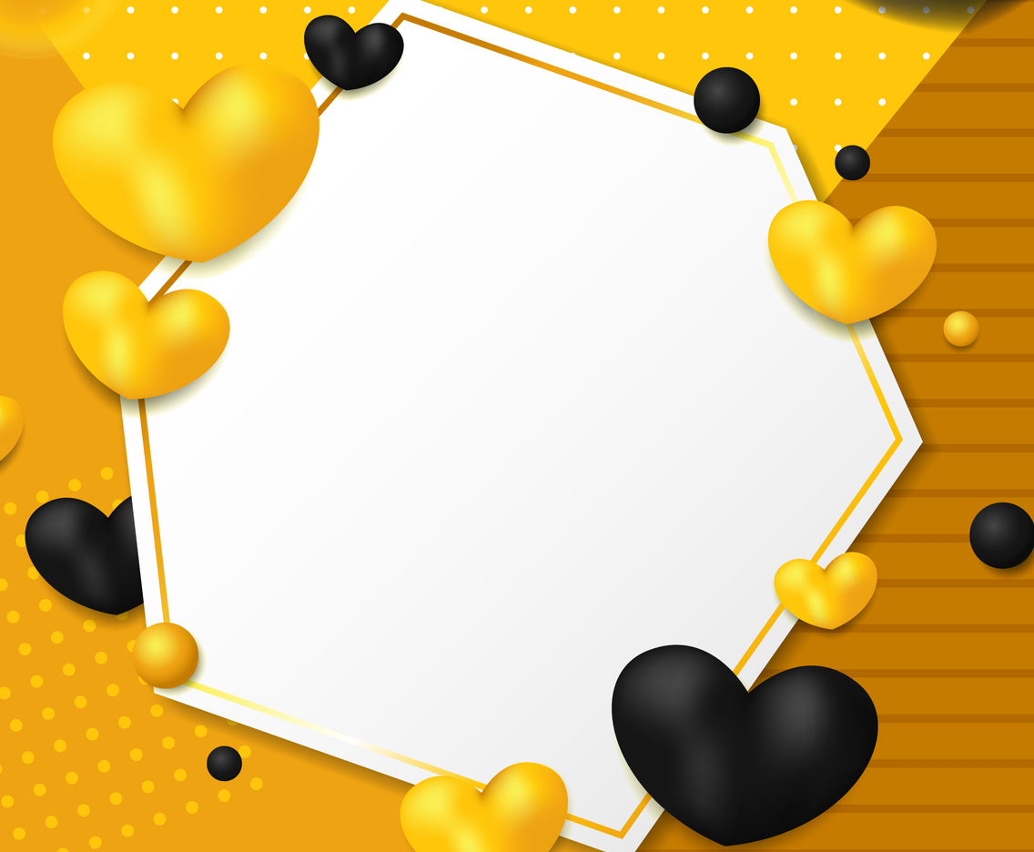 Golden Heart Background