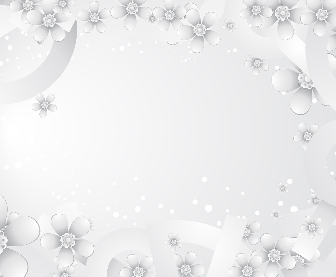 White Flowers Background Concept