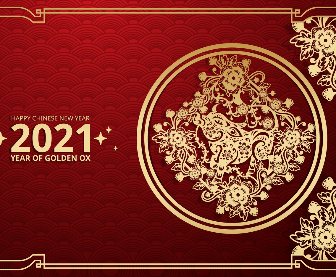 Golden Ox Background Concept