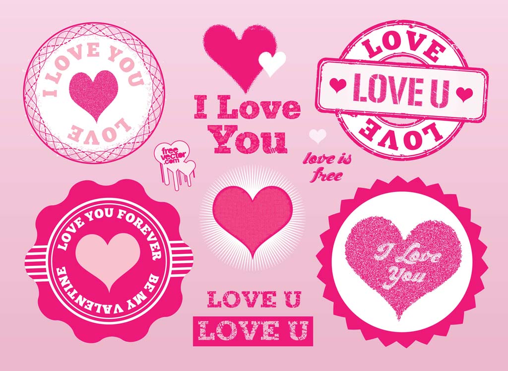 Love Stamps Vectors