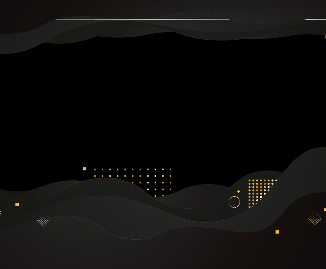 Black Background Color with Gold as the Frame