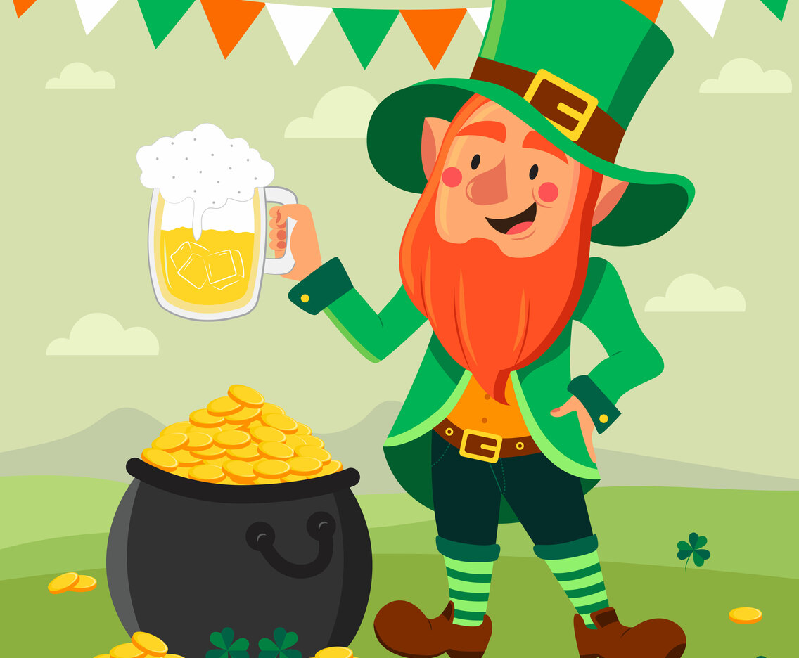 Leprechaun Celebrating Saint Patrick's Day