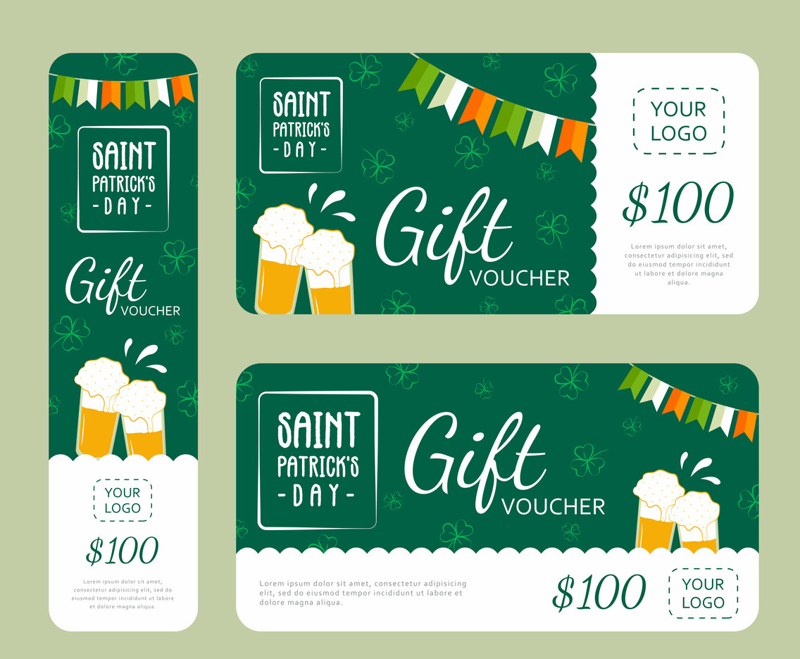 Saint Patrick Voucher Gift Set