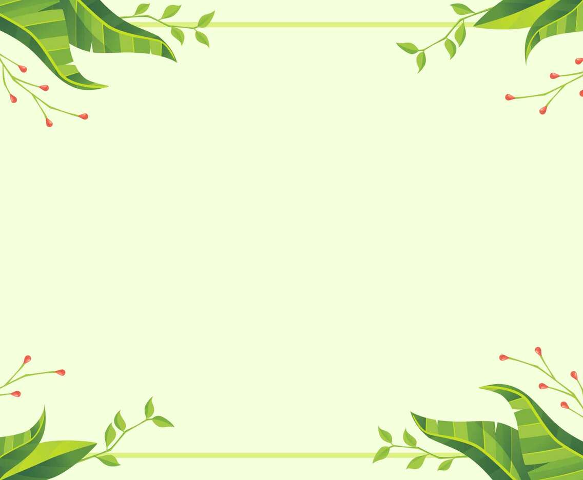 Floral Background With Green Lime Vibe