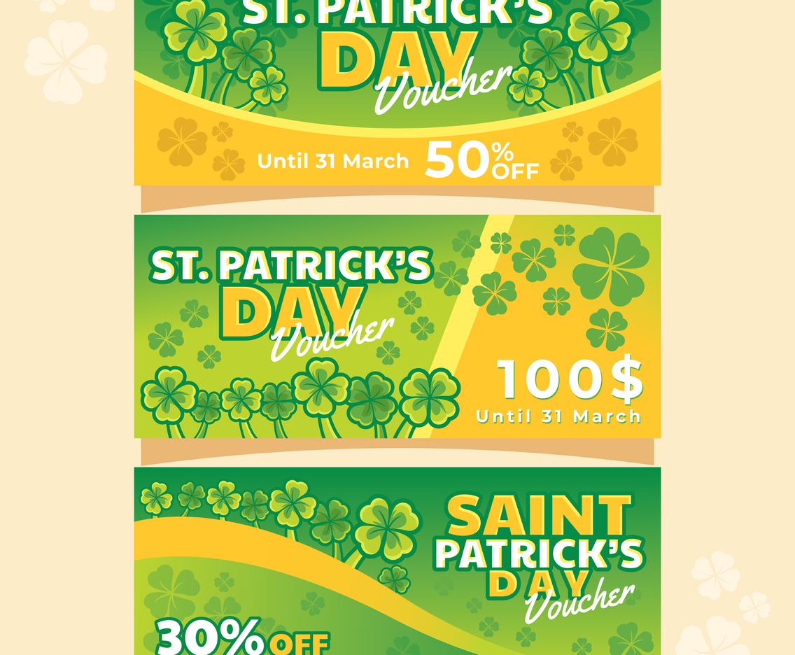 Lucky Voucher of Saint Patricks Event