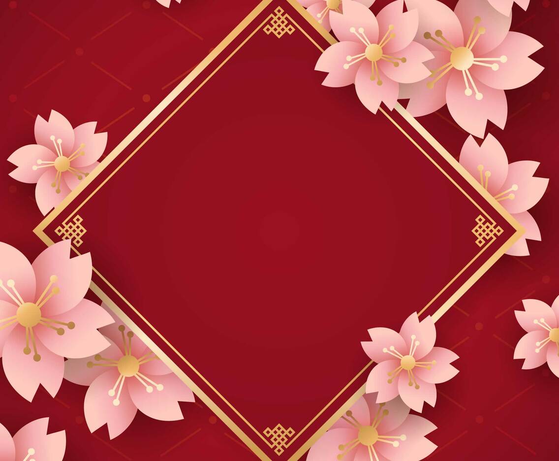 Chinese New Year Flower Background
