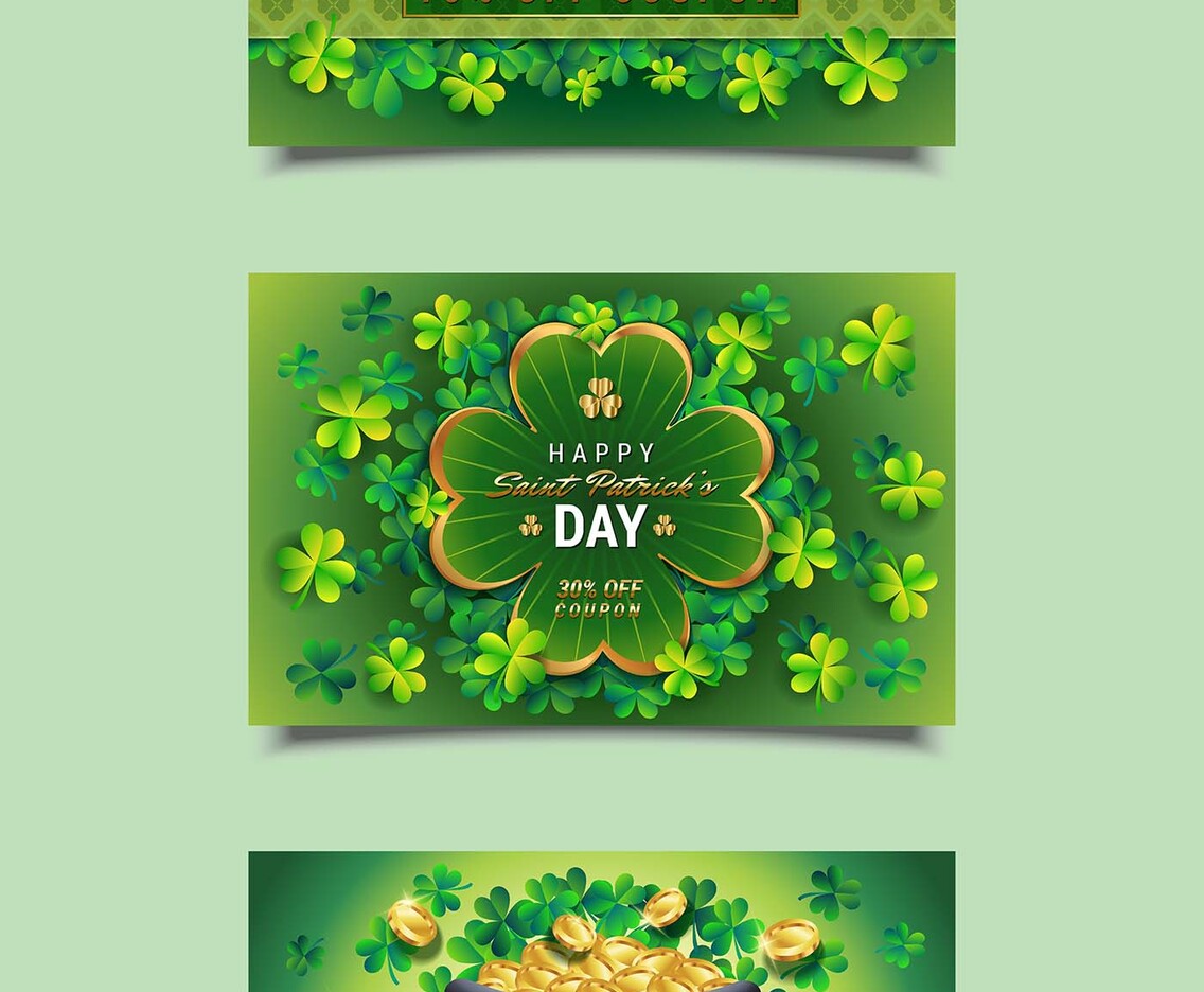 Happy Saint Patrick's Day Coupon Templates