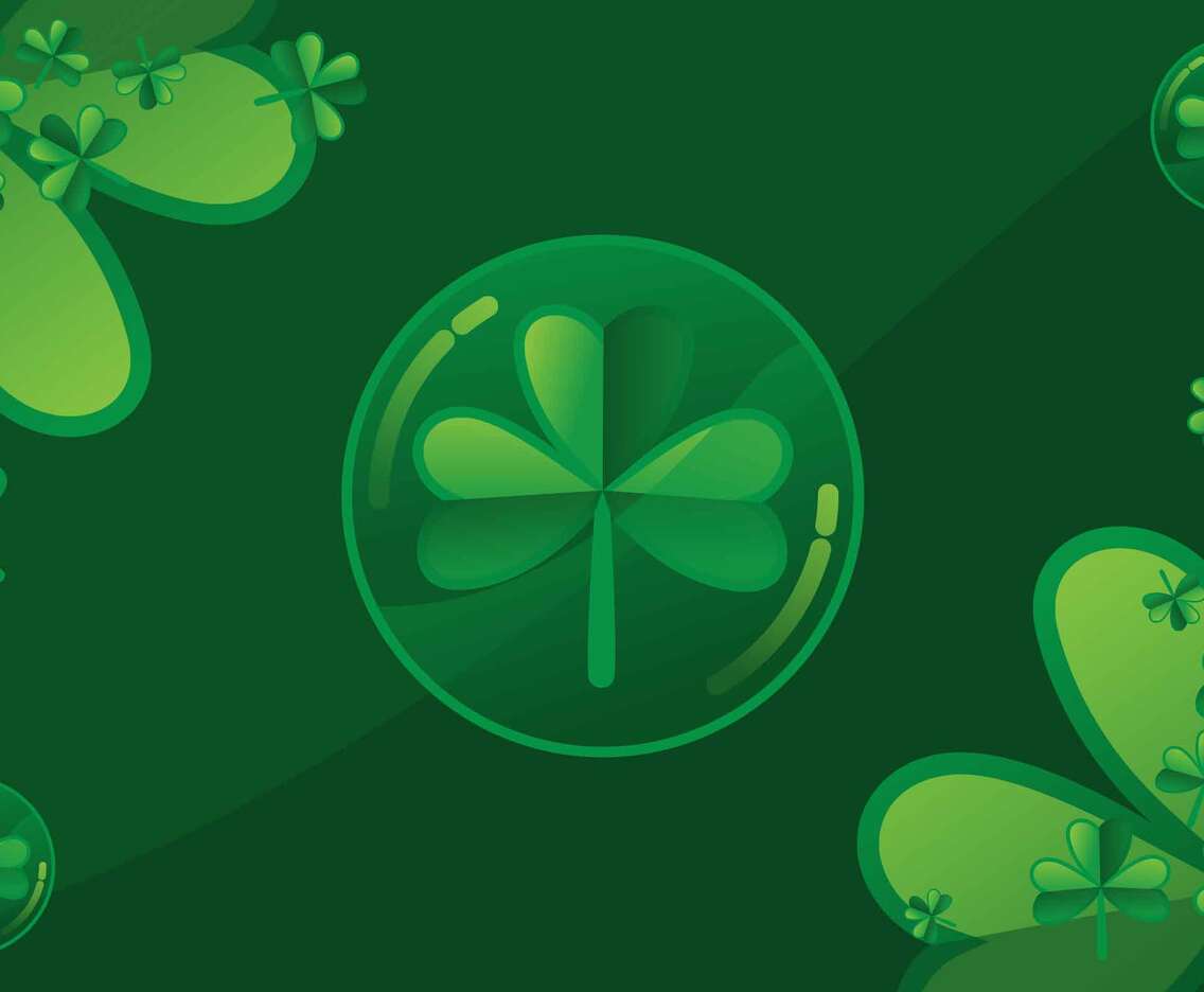 Clover Illustration With Green Accent