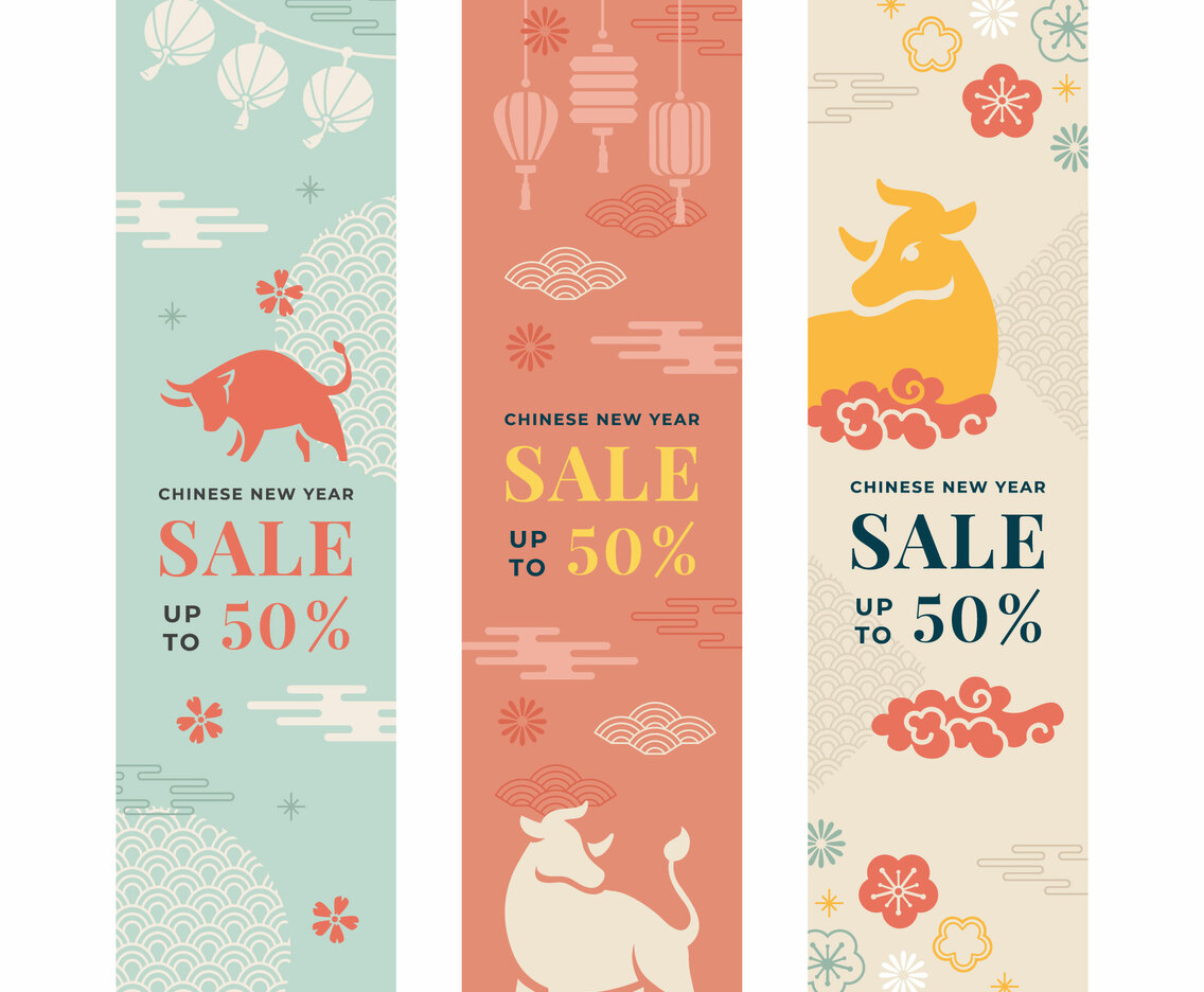 Chinese New Year Sale Celebration Banner