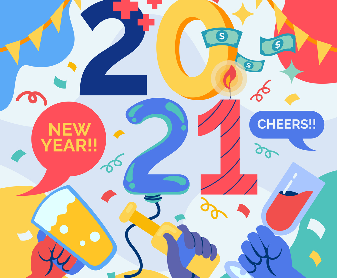 Party 2021 New Year with Friend