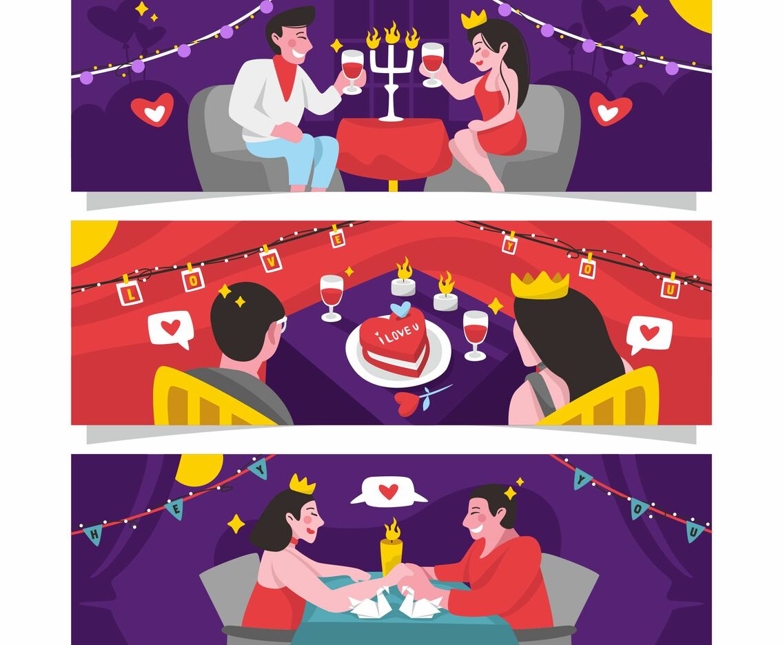Intimate Dinner On Valentine's Day