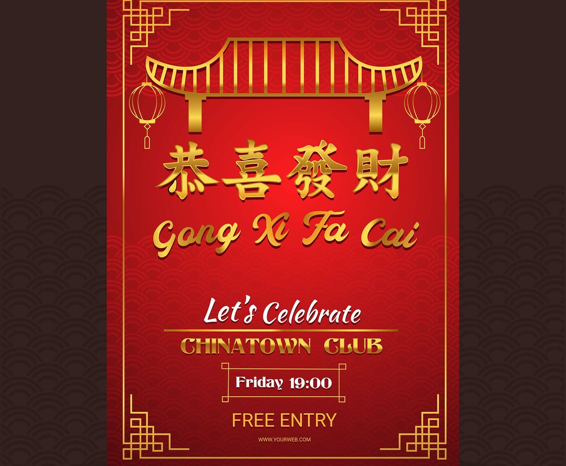 Celebrating Wonderful Chinese New Year Poster