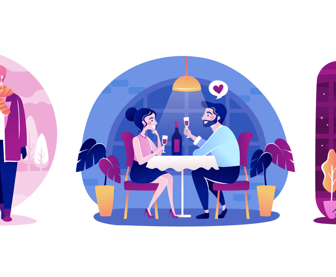 Romantic Couple Celebrating Valentine's Day