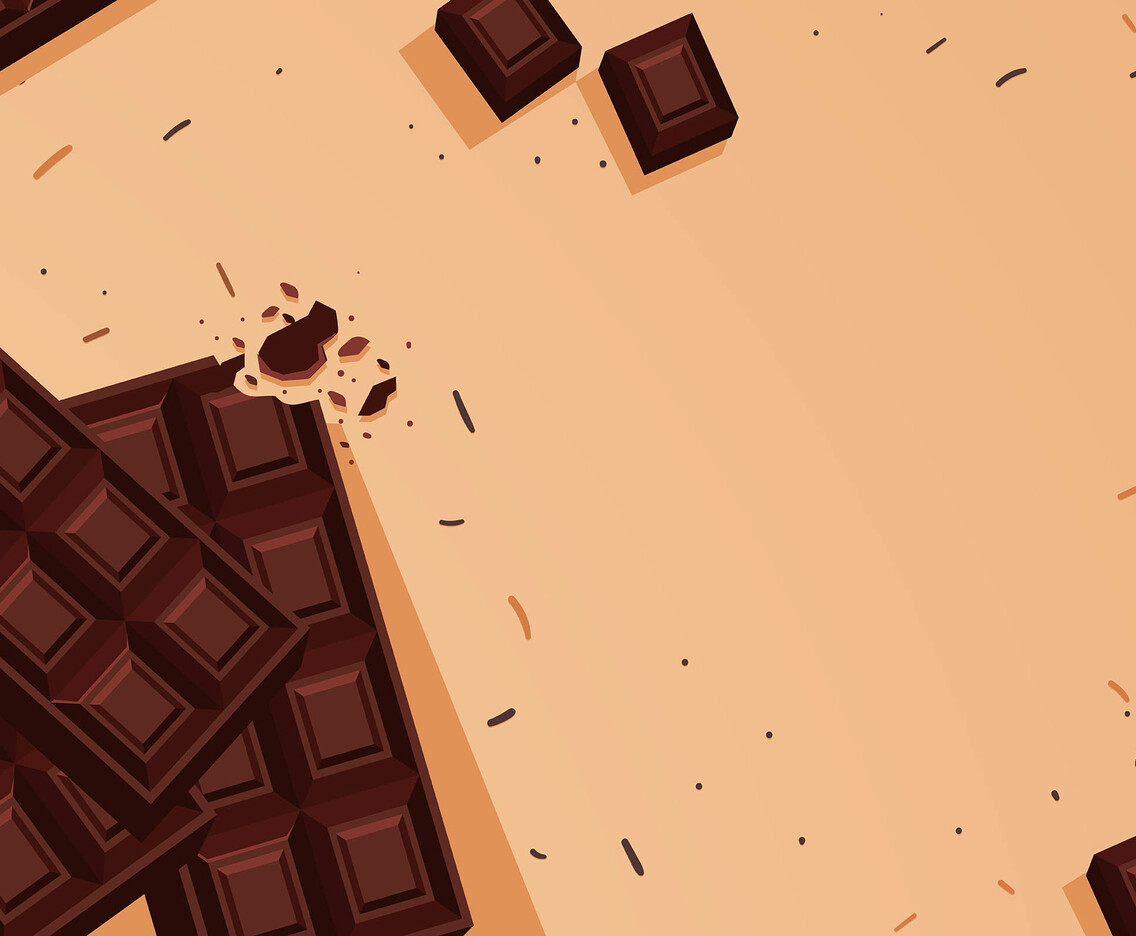 Dark Chocolate Bar Background