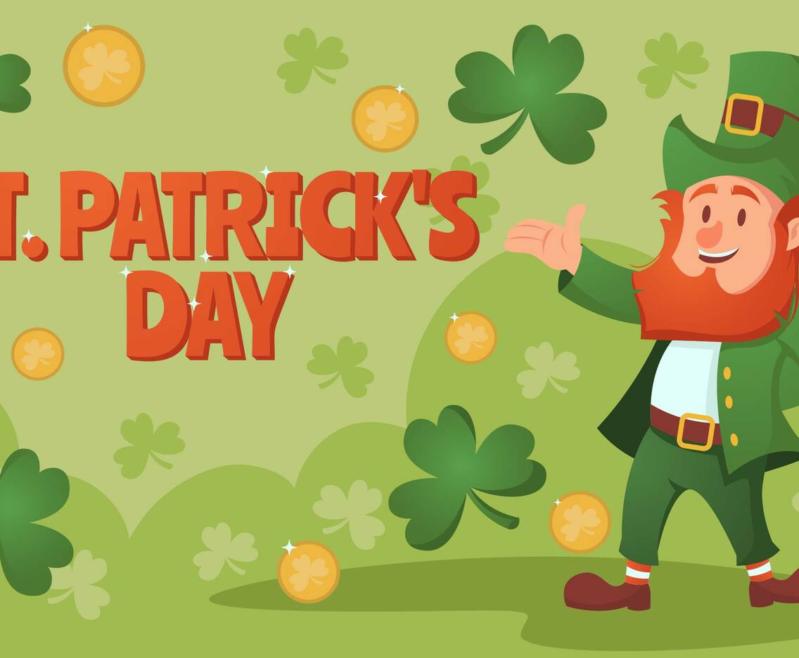 Leprechaun Greeting Background