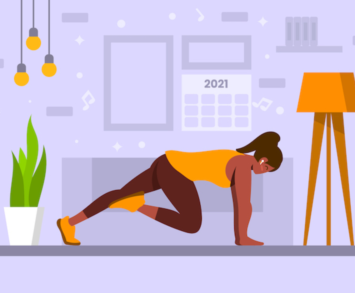 New Year Resolution Healthy Lifestyle With Workout Everyday