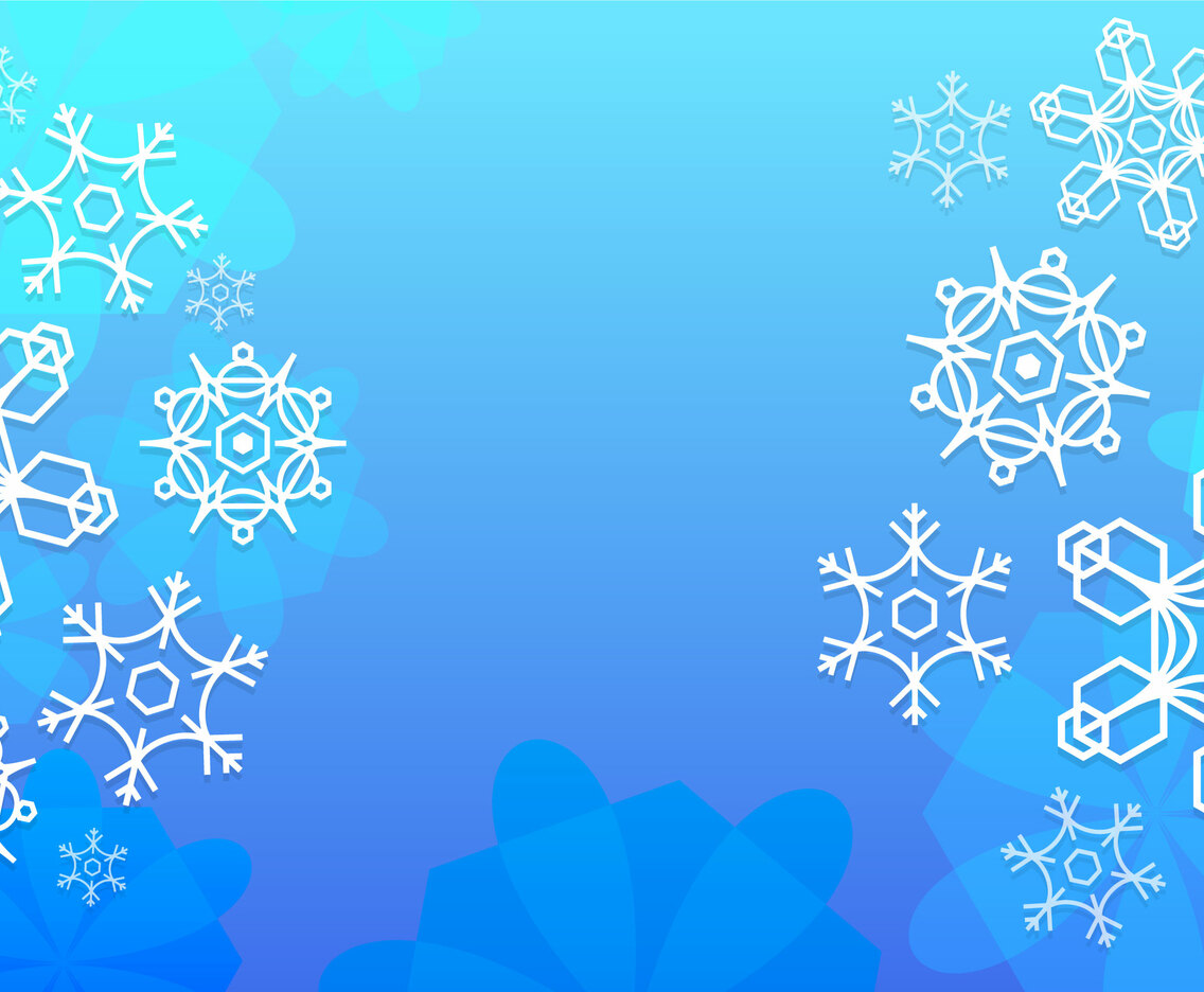 Natural Snowflakes Background