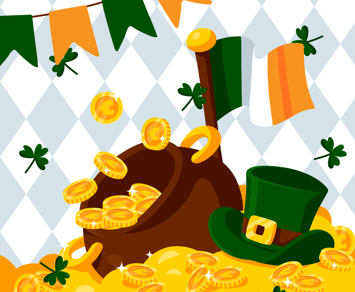 Clover Fall On Money Pot