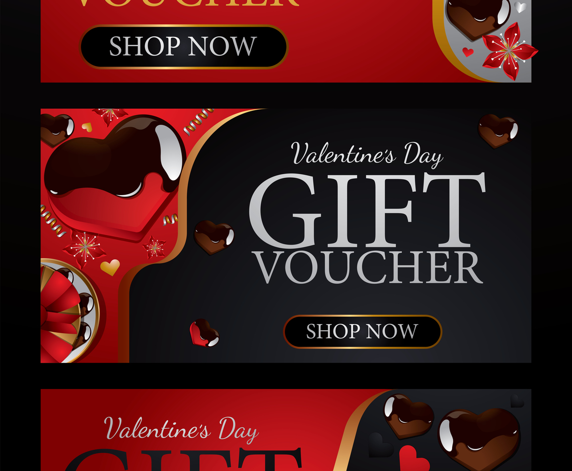 Valentine's Voucher Gift Concept