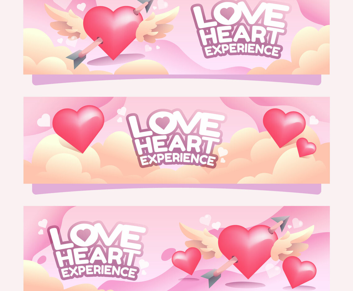 Love Heart Experience Valentine Banner