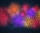 Colorful New Year Fireworks