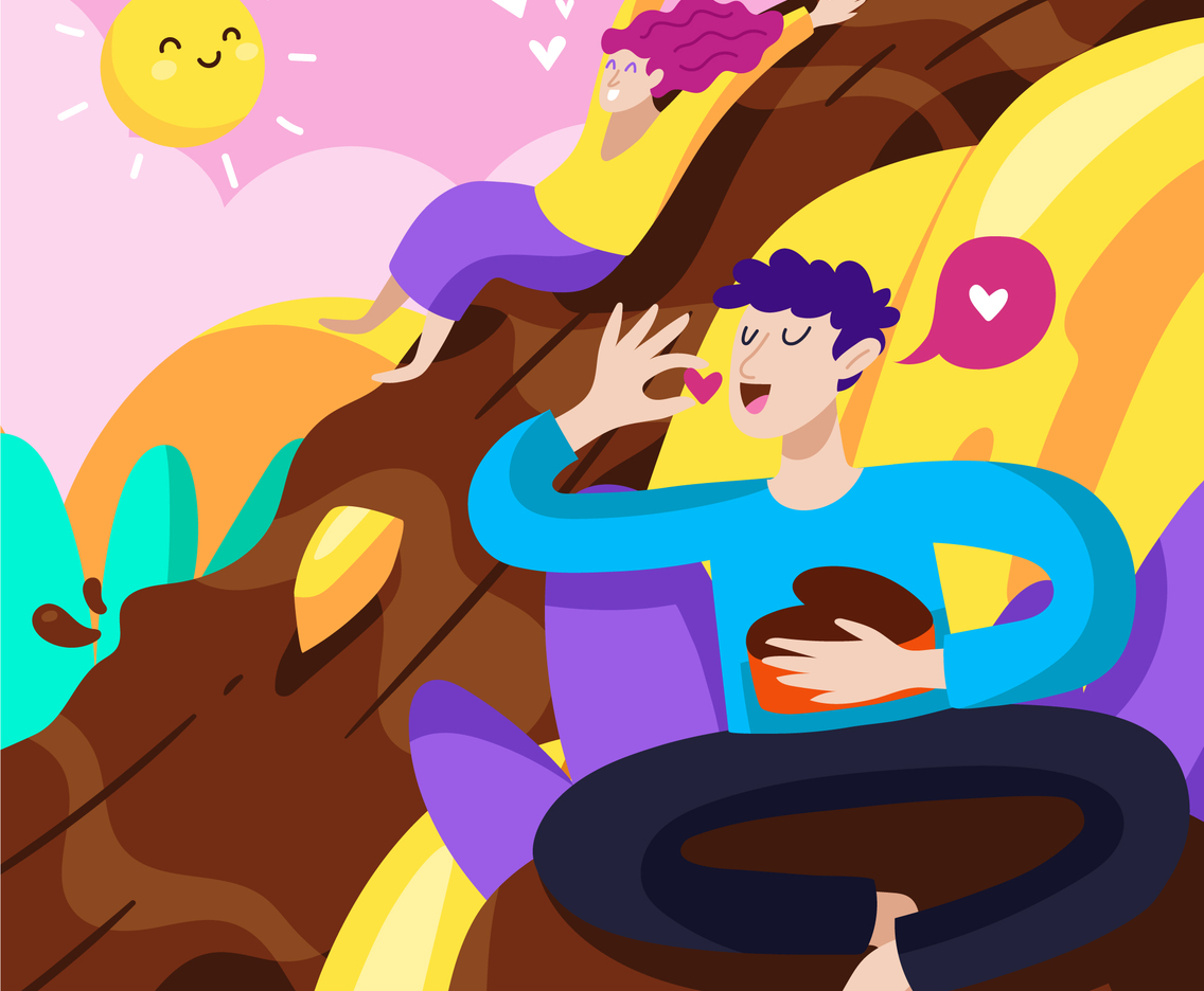 Enjoy The Valentine in Chocolate Fantasy Land