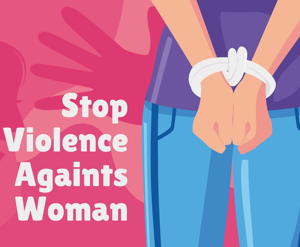Stop Violence Againts Woman Concept