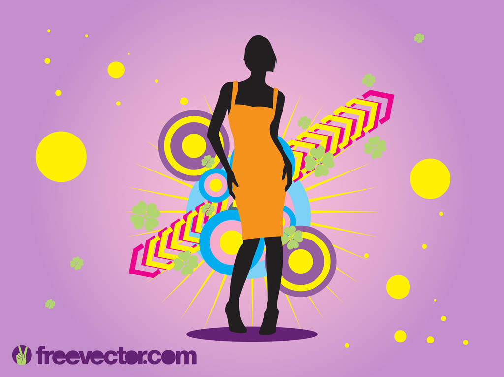 Colorful Girl Vector
