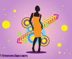 Colorful Girl Vector