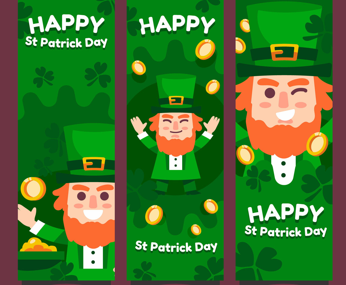 Saint Patrick Leprechaun Banner