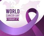Gradient world cancer day background