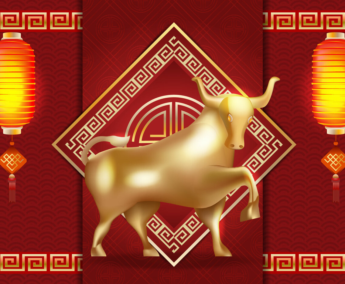 Golden Ox Illustration