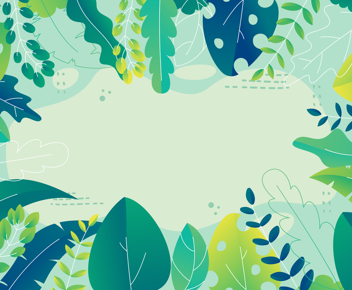 Beautiful Green Leaves Background