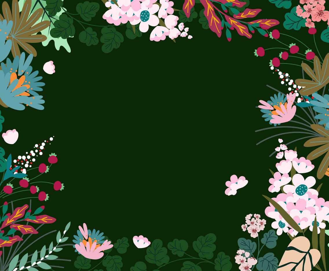 Floral Spring Background with Blossom Flowers
