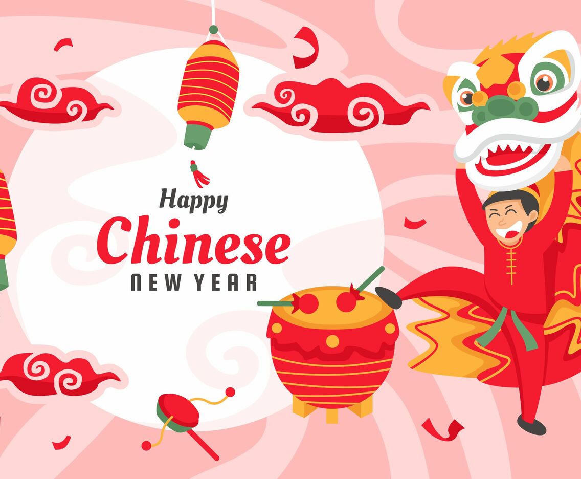 Chinese New Year Festivity Background