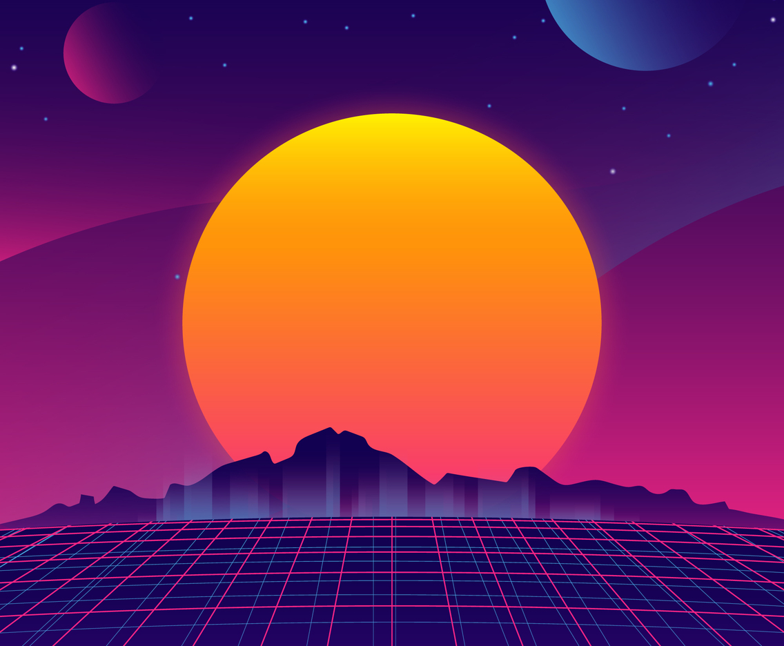 Futuristic Landscape Background