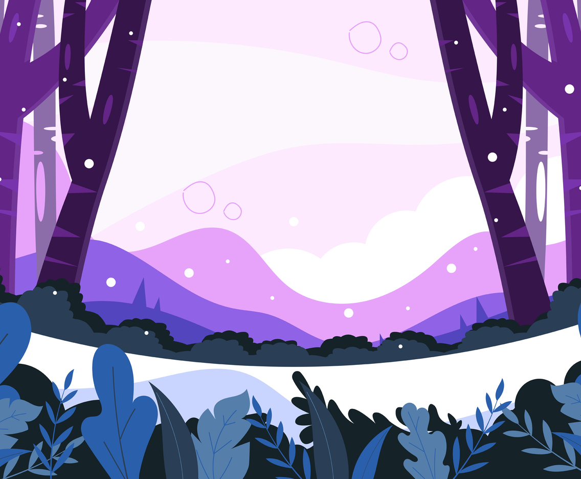 Beautiful Winter Into The Forest