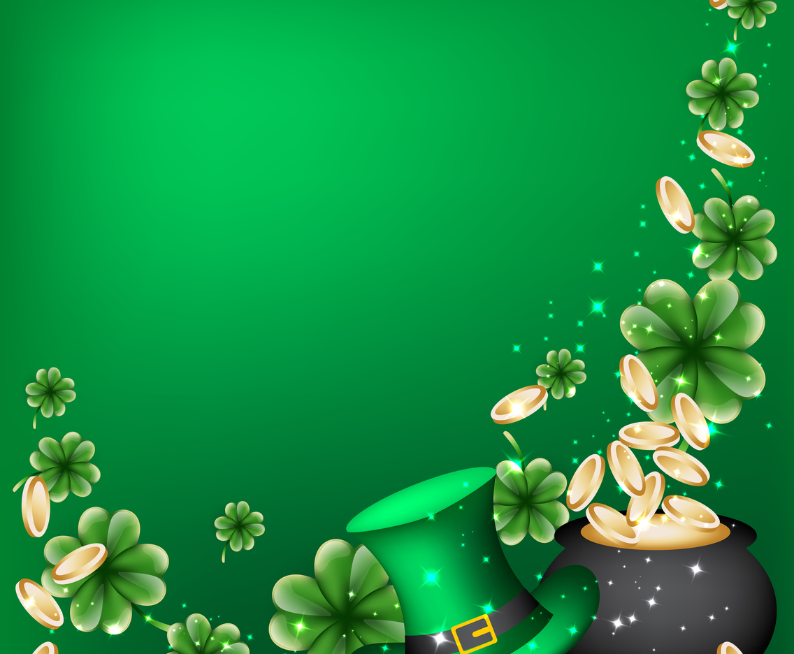 Background Of Saint Patricks Day With Leprechaun Hat