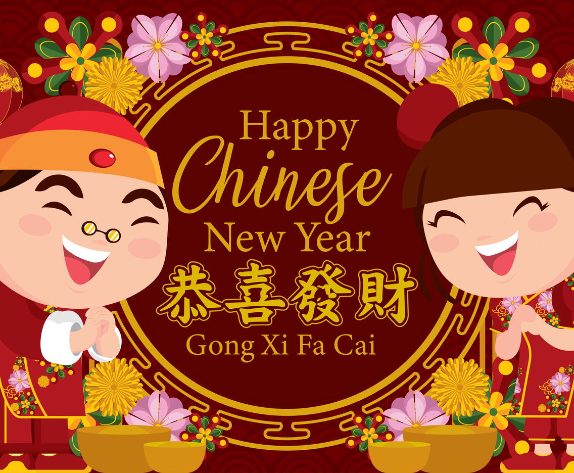 Happy Smile Children on Chinese New Year