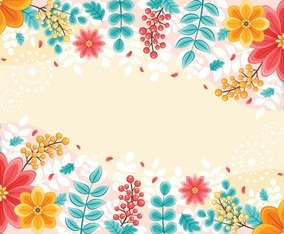 Colourful and Beautiful Spring Floral Background