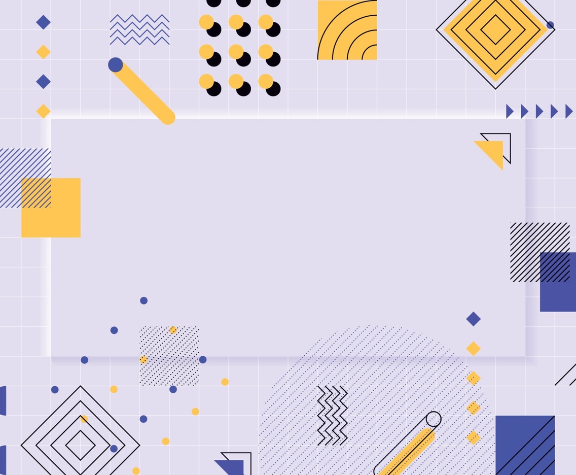 Flat Geometric with Grey Background