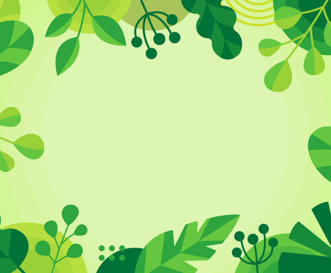 Green Geometric Floral Background