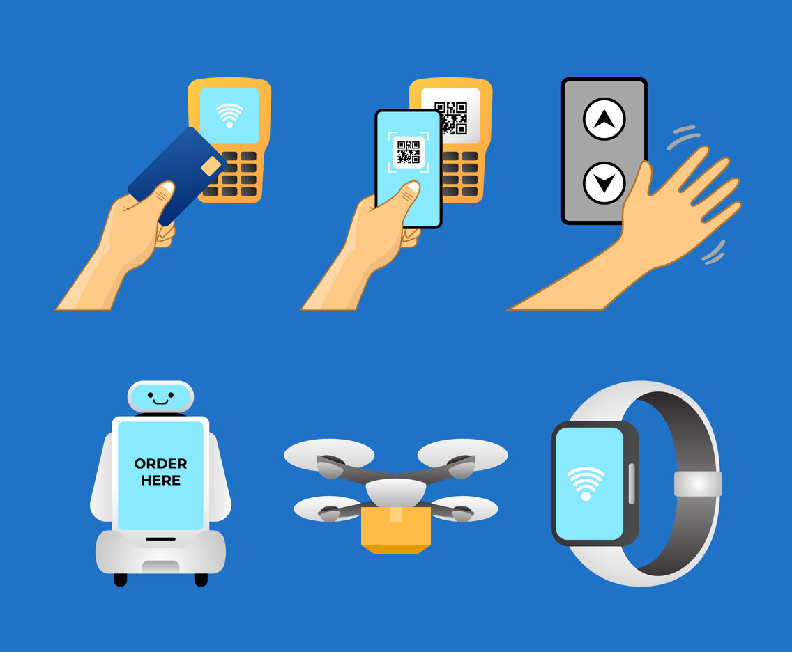 UNTACT or Contactless Stickers
