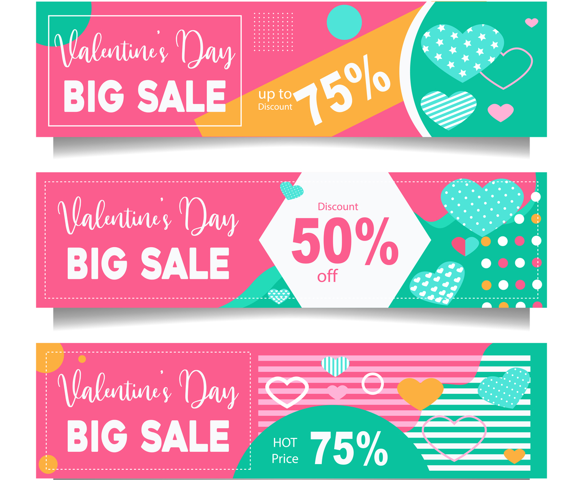 Valentine's Day Promotion Banner Collection