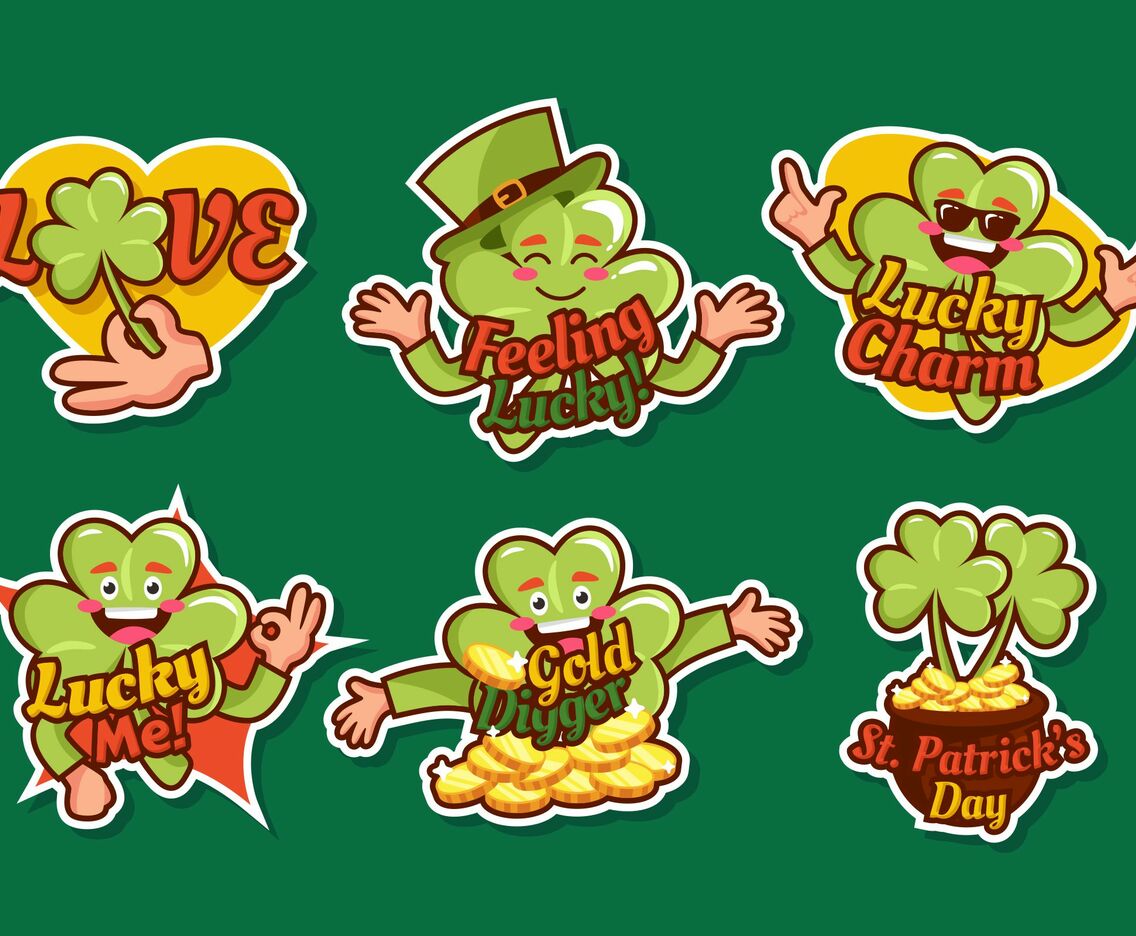 St. Patrick's Day Shamrock Sticker
