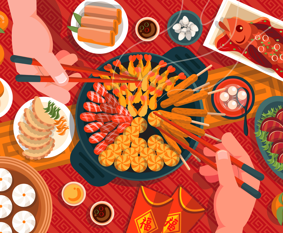 Lunar Food with Family