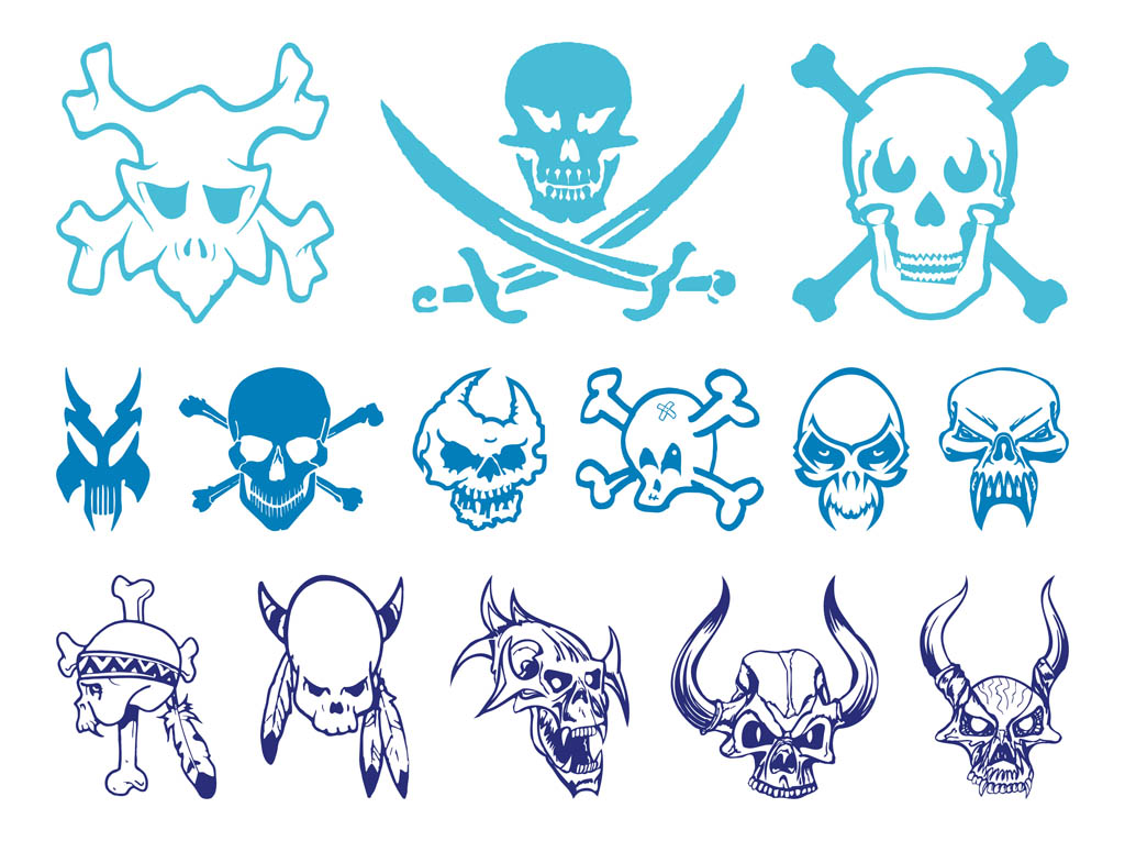 Skulls Graphics Set