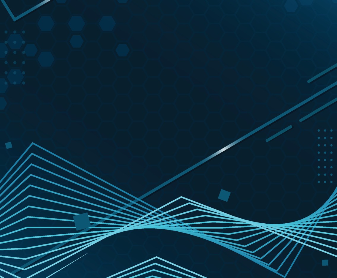 Geometric Blue with Hexagon Background