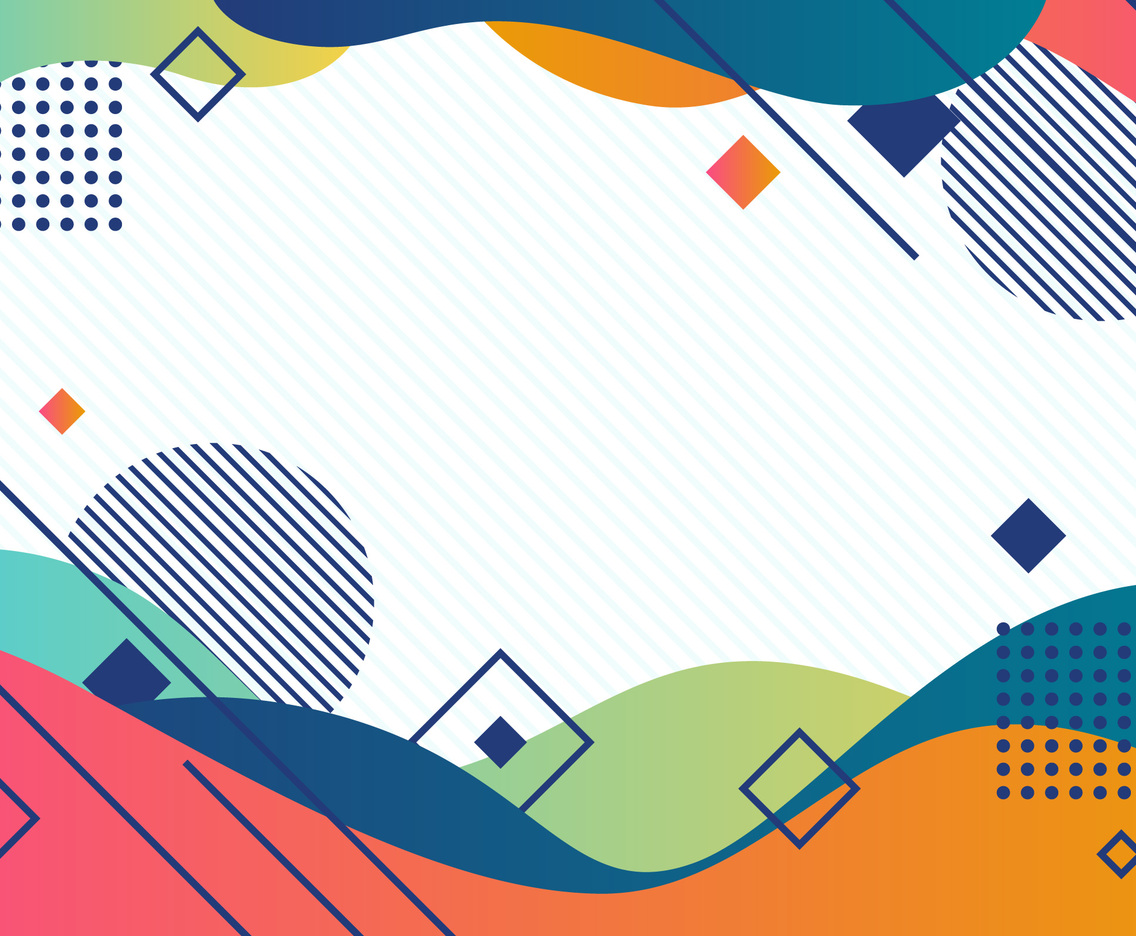 Colourful Wave Background Combine with Geometric Shape